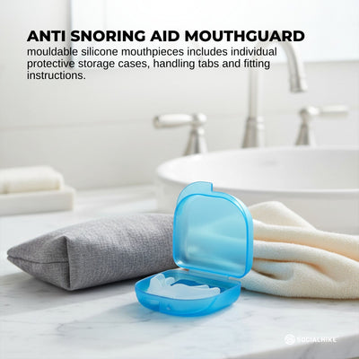 Social Hike Anti Snoring Aid Mouth Guard Adjustable For Sleeping Breathing