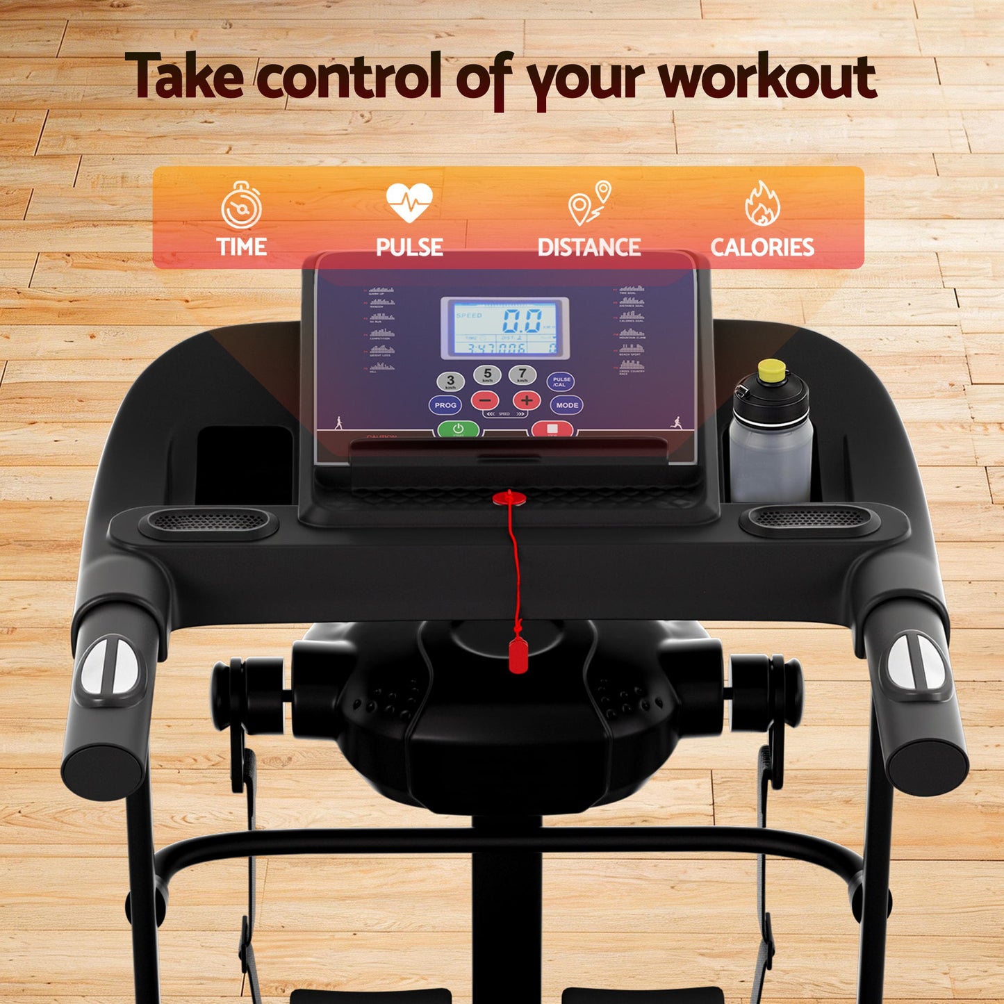 Everfit Treadmill Electric Home Gym Fitness Exercise Machine w/ Massager 400mm