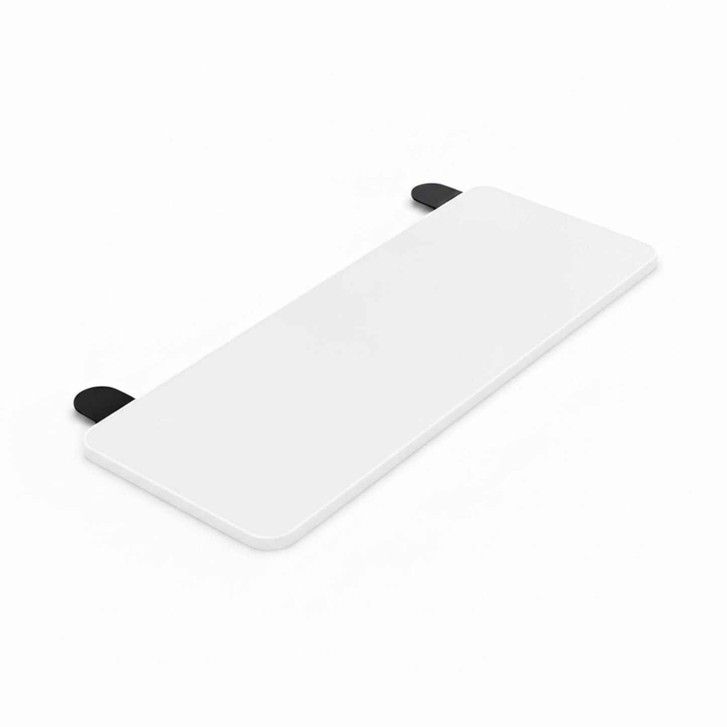 Tooleroo Folding Tray Desk Extender - Clamp-On Table Extension Shelf White