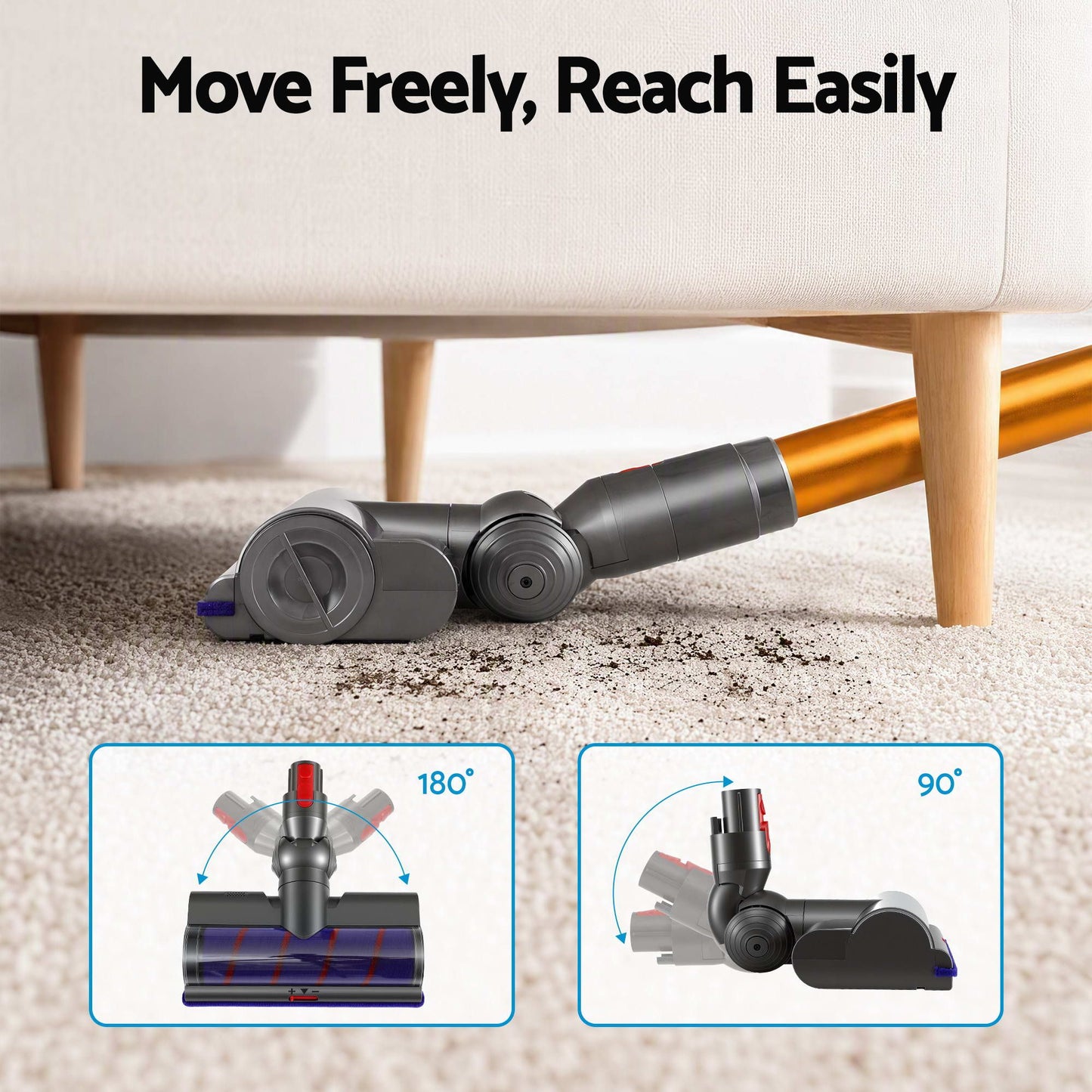Vacuum Head Replacement compatible with Dyson V7 V8 V10 V11 V15