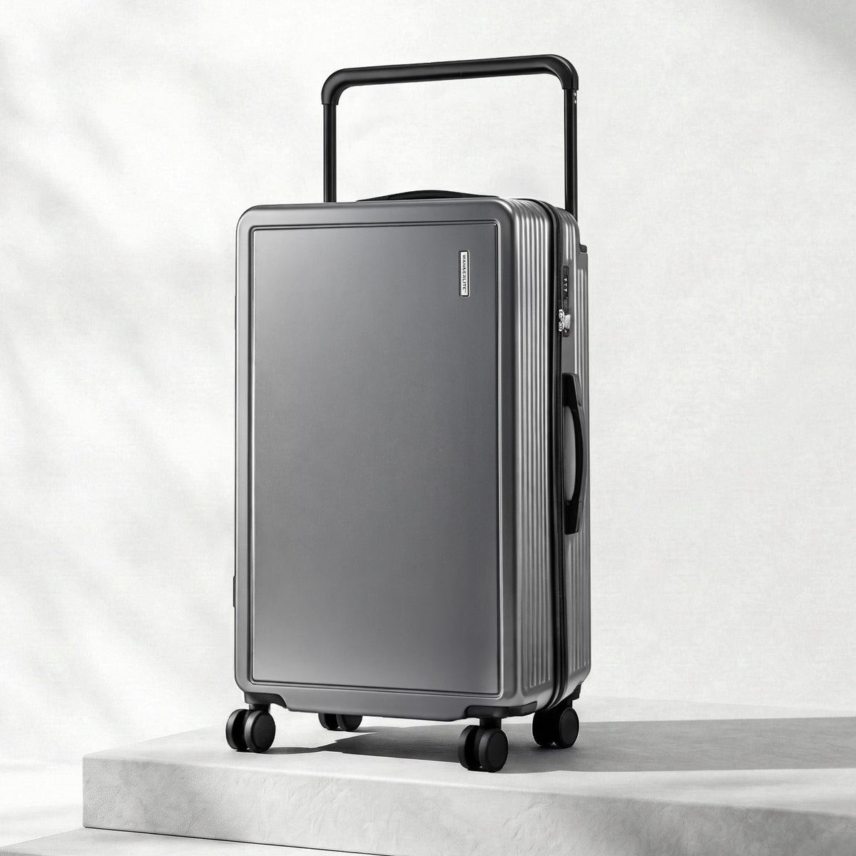 Wanderlite 28" Wide Handle Luggage Suitcase Travel TSA Lock Anthracite Grey