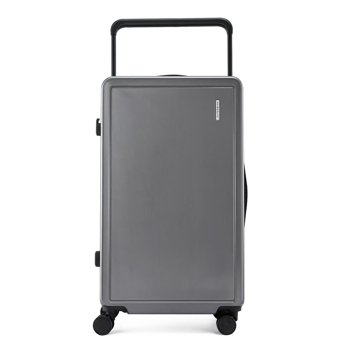Wanderlite 28" Wide Handle Luggage Suitcase Travel TSA Lock Anthracite Grey