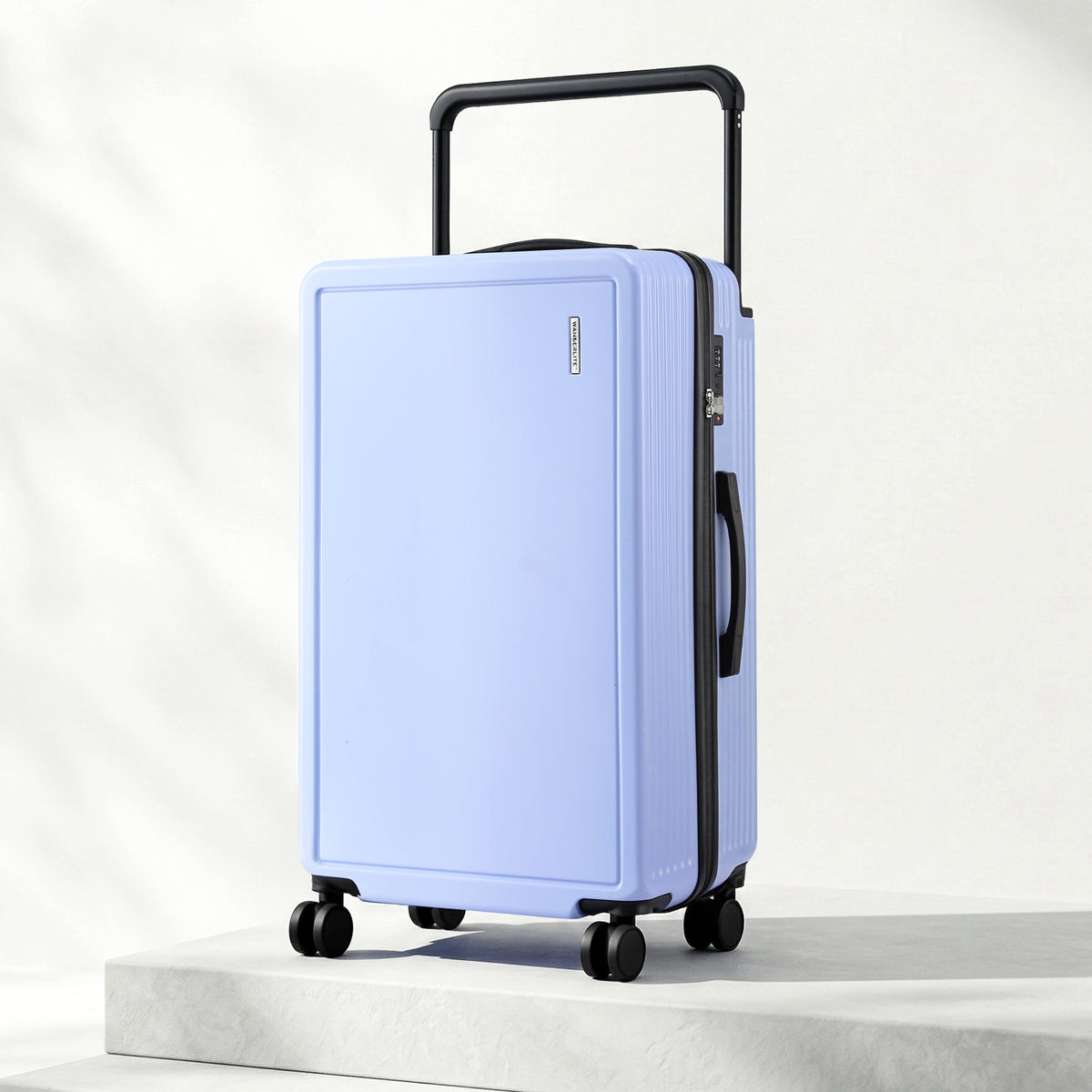 Wanderlite 28" Wide Handle Luggage Suitcase Travel TSA Lock Light Blue