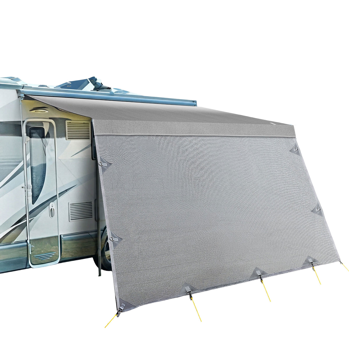 Weisshorn 18ft Caravan Awning Fabric & Privacy Screen RV Roll Out Sun Shade 5.2M