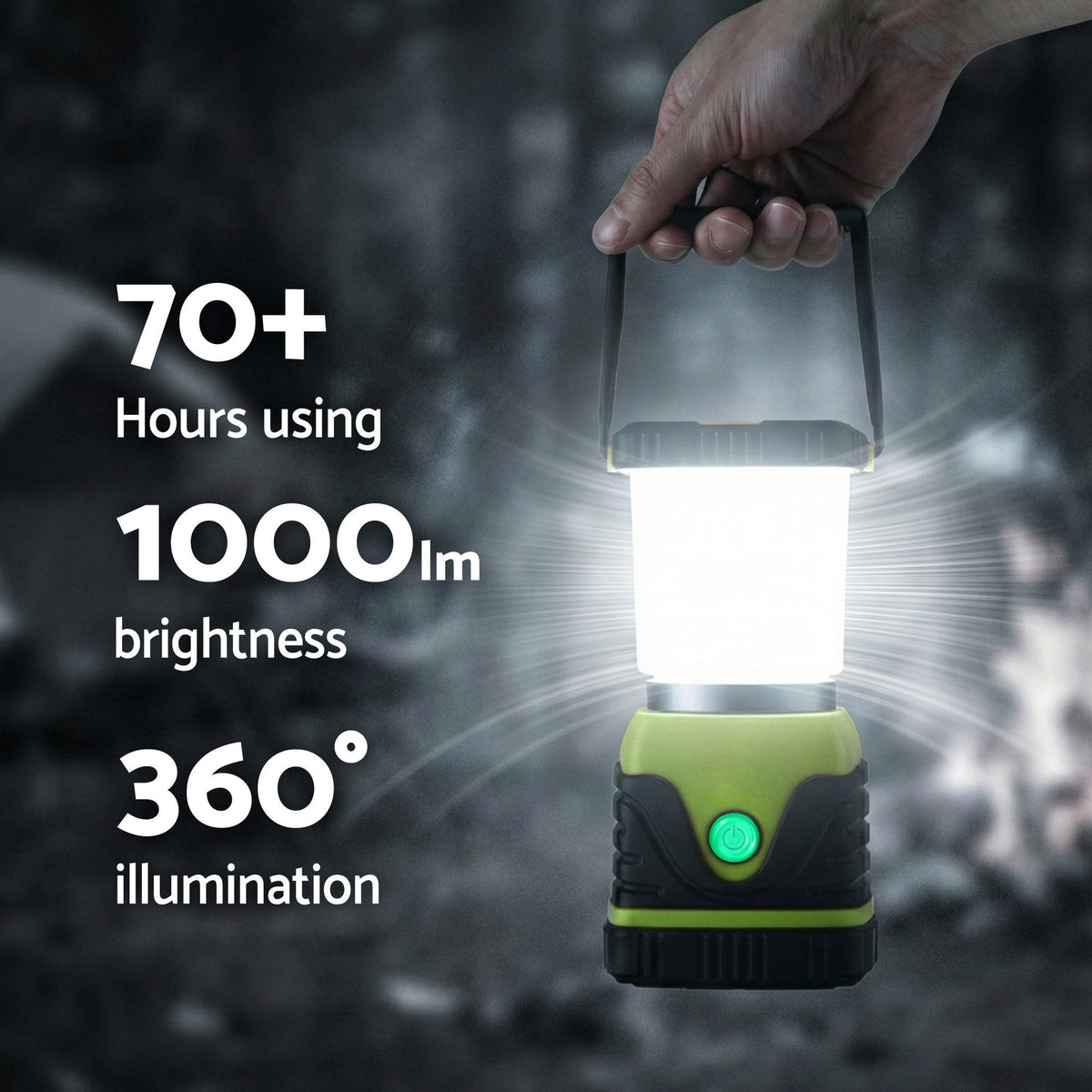 Weisshorn 2-Pack LED Camping Lanterns, 1000LM Super Bright Waterproof Portable Emergency Tent Lights