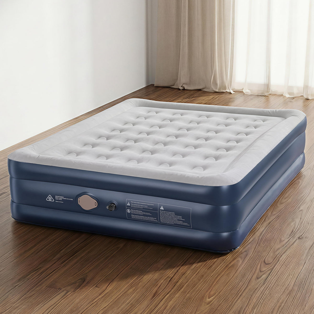 Weisshorn Queen Air Mattress with Rechargeable Cordless Pump 46cm