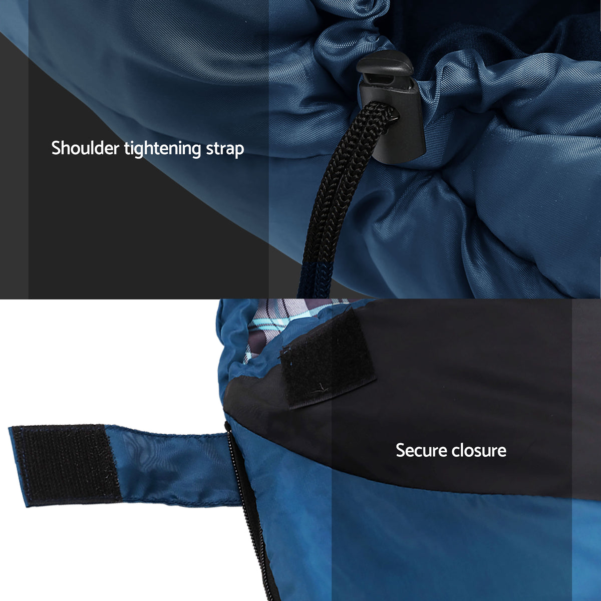 Weisshorn Sleeping Bag Set of 2 Single Thermal Camping Hiking Tent 0℃