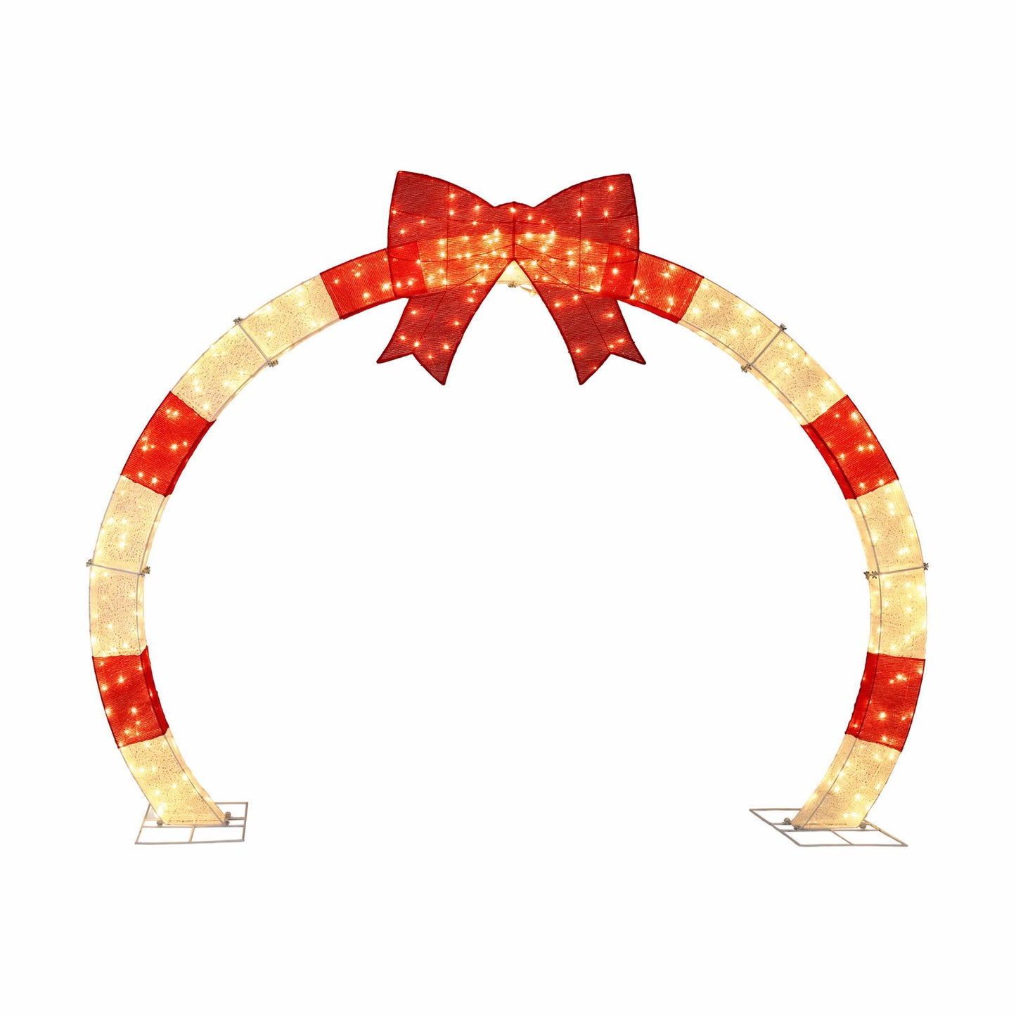 Jingle Jollys 2.5m Christmas Archway Pre-Lit Warm White LED Outdoor Garden Decoration