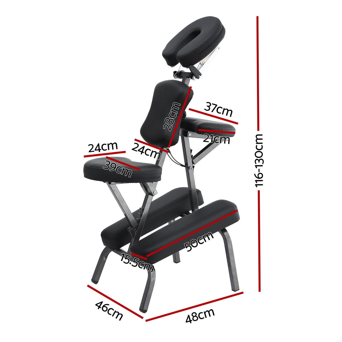Zenses Portable Massage Chair Lightweight Folding Tattoo Lash Beauty Bed