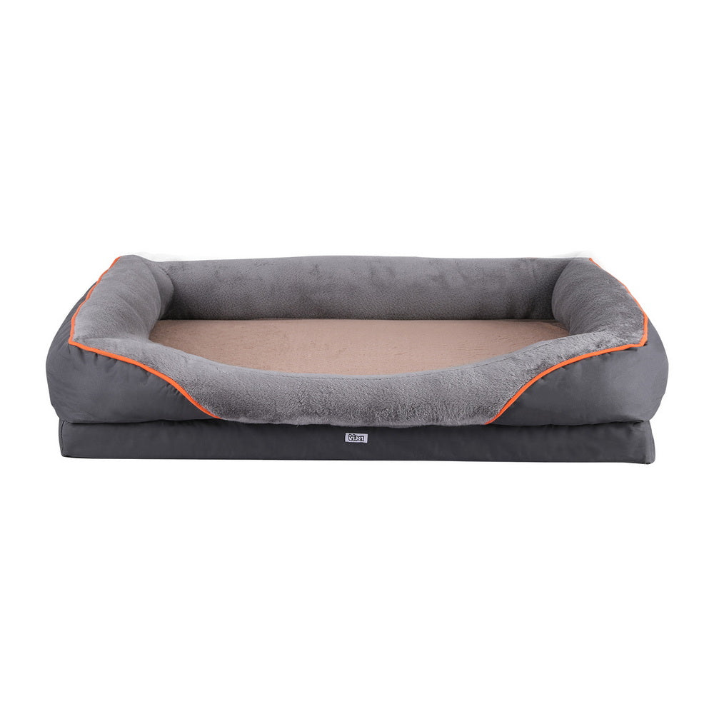 i.Pet Pet Bed Orthopedic Washable Dog Bed Plush Fleece Sofa Cushion Mat