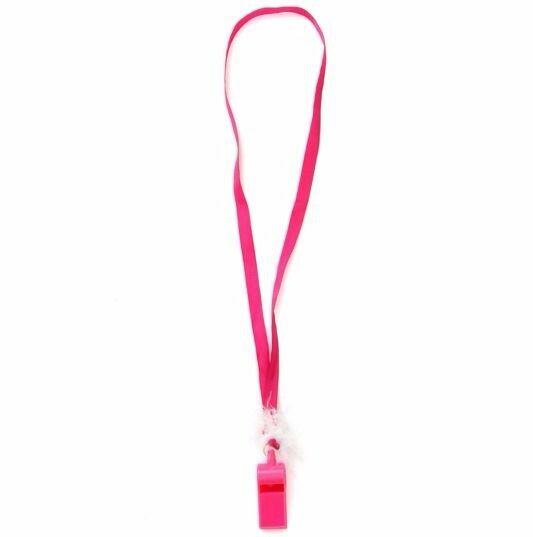 10 Pack Whistles Whistle Hot Pink Sports Cheerleader Hens Night Pink Games Party