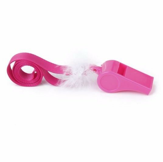 10 Pack Whistles Whistle Hot Pink Sports Cheerleader Hens Night Pink Games Party