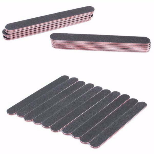 10 Pack X Professional Thick Straight Long Nail File Files Home Beauty Salon