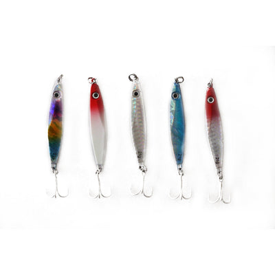 10 x 21G Fishing Lures Metal Slice Micro Jig Bait Spoon Tackle Salmon Mackerel