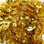 10 x Christmas Tinsel Thick 2-Tone Xmas Garland Tree Decorations - Gold/Gold