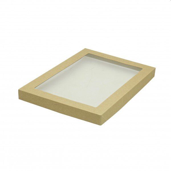 10 x Extra Large Brown Kraft Disposable Catering Grazing Boxes Trays With Lids