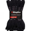 10 x Kinggee Work Socks Black Crew