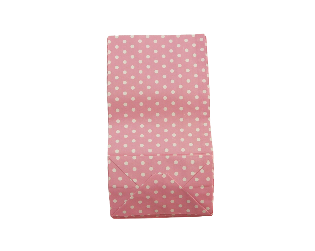 10 x Paper Lolly Bags Large 23Cms Wedding Birthday Gift Polka Dots