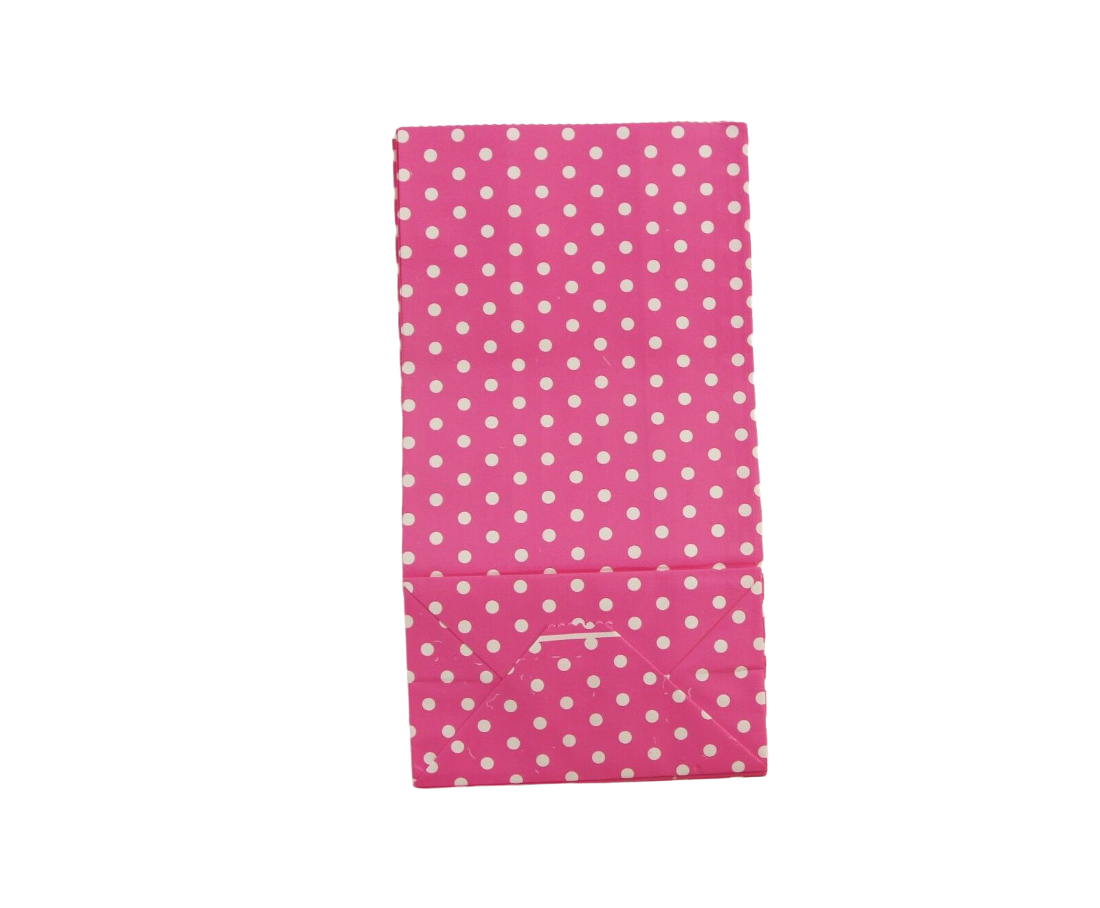10 x Paper Lolly Bags Large 23Cms Wedding Birthday Gift Polka Dots