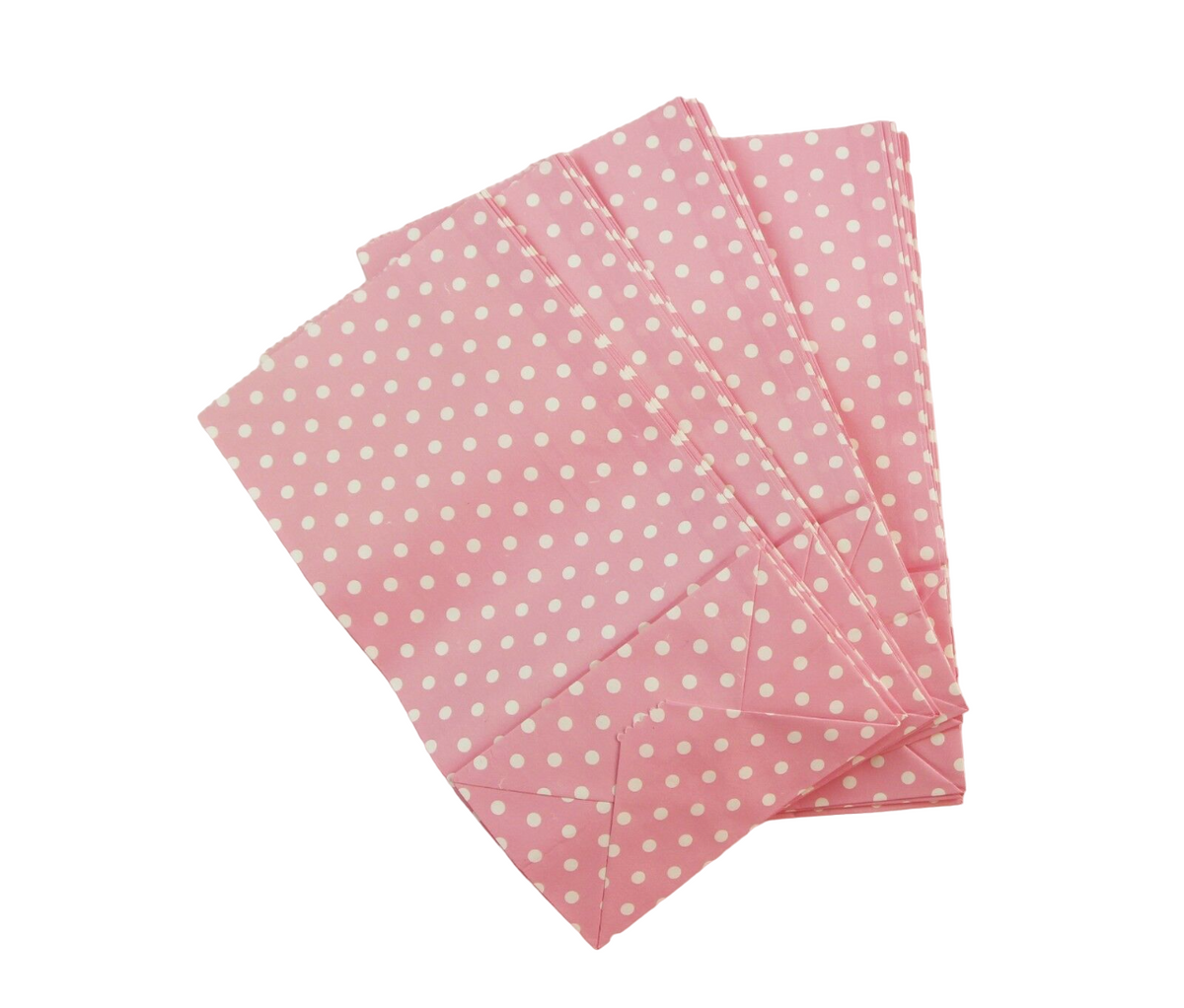 10 x Paper Lolly Bags Large 23Cms Wedding Birthday Gift Polka Dots