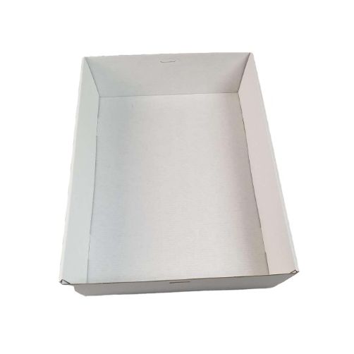 100 X Large White Disposable Catering Grazing Boxes Trays With Clear PET Lids