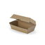 100 X Regular Kraft Brown Disposable Snack Boxes Bulk Takeaway Box