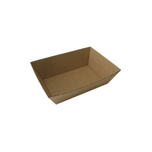 1000 X Kraft Brown Disposable Food Trays Boxes Bulk Takeaway Party Tray