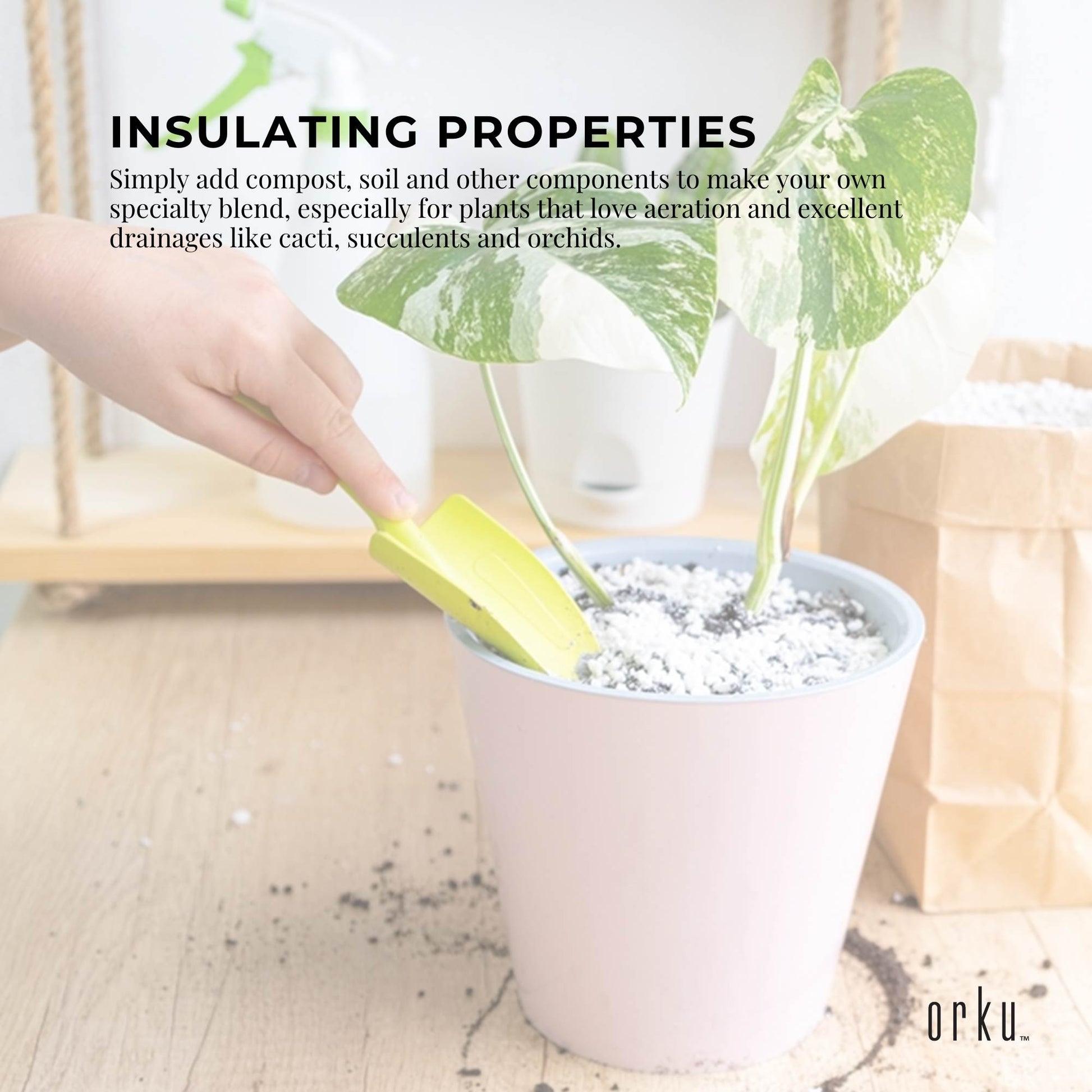100L Perlite Medium Premium Soil Expanded Plant Growing Media Plants Hydroponics