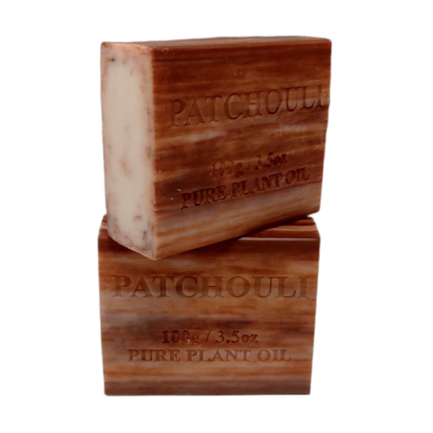 Orku 100x 100g Plant Oil Soap Patchouli Scent Natural Vegetable Bar