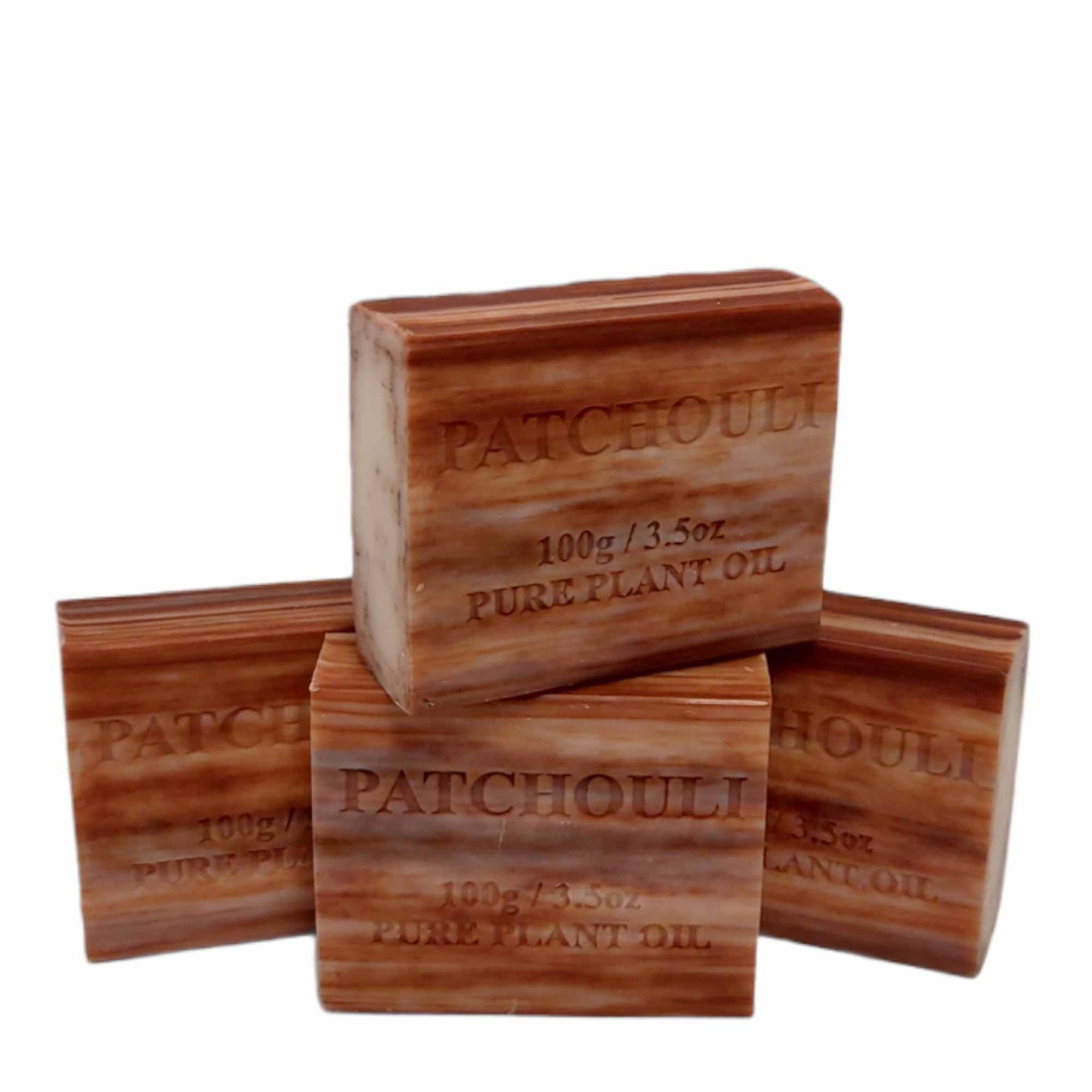 Orku 100x 100g Plant Oil Soap Patchouli Scent Natural Vegetable Bar