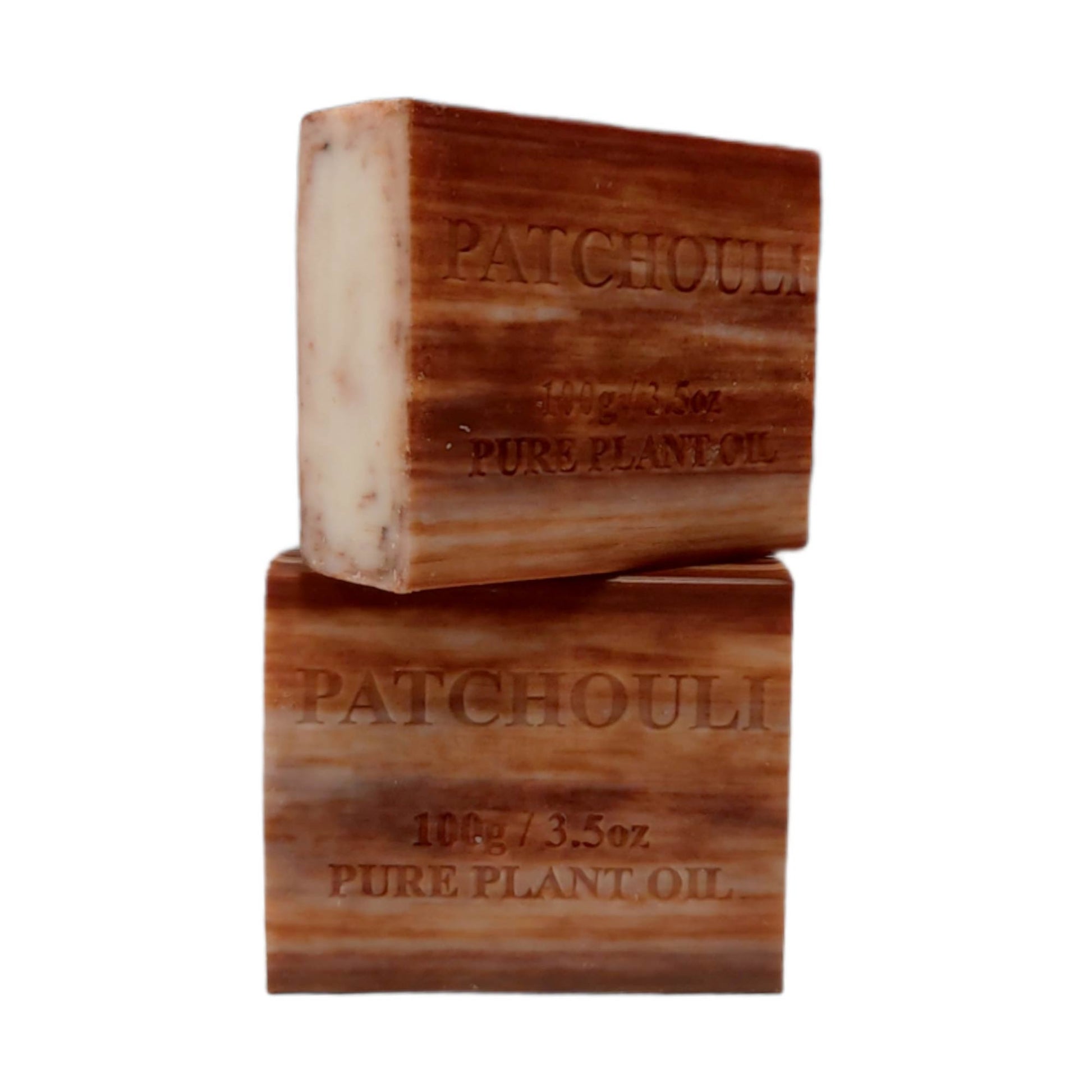 Orku 100x 100g Plant Oil Soap Patchouli Scent Natural Vegetable Bar