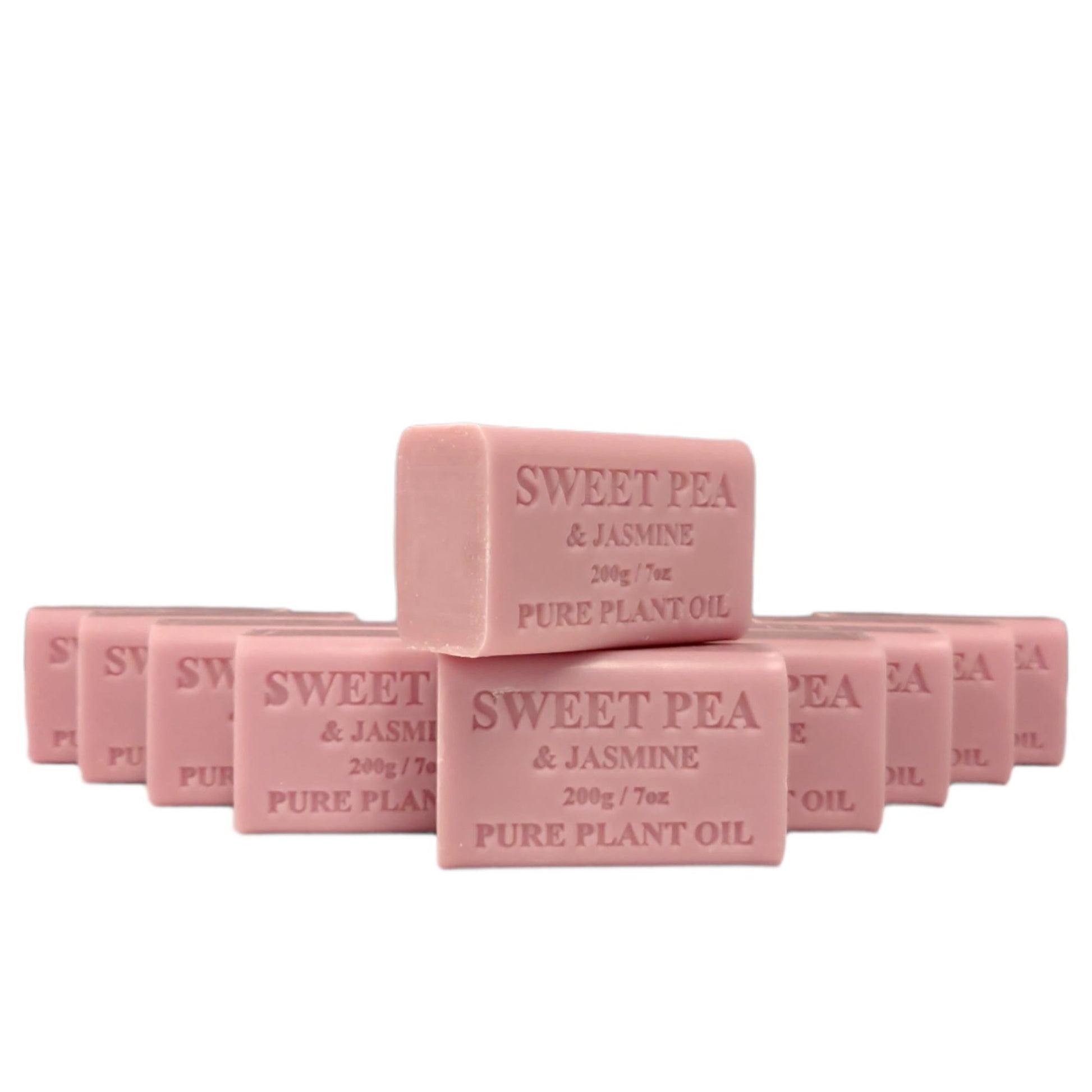 Orku 10x 200g Plant Oil Soap Sweet Pea Jasmine Natural Vegetable Bar