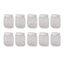10x 250g Plastic Honey Jars + Lids - Square Clear Food Grade Packaging Containers