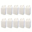 10x 5L White HDPE Jerry Can + 38mm Tamper Evident Cap - Dangerous Goods