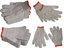 12 Pairs / 24 Pcs White Red Work General Purpose Poly/Cotton Yarn Elastic Gloves