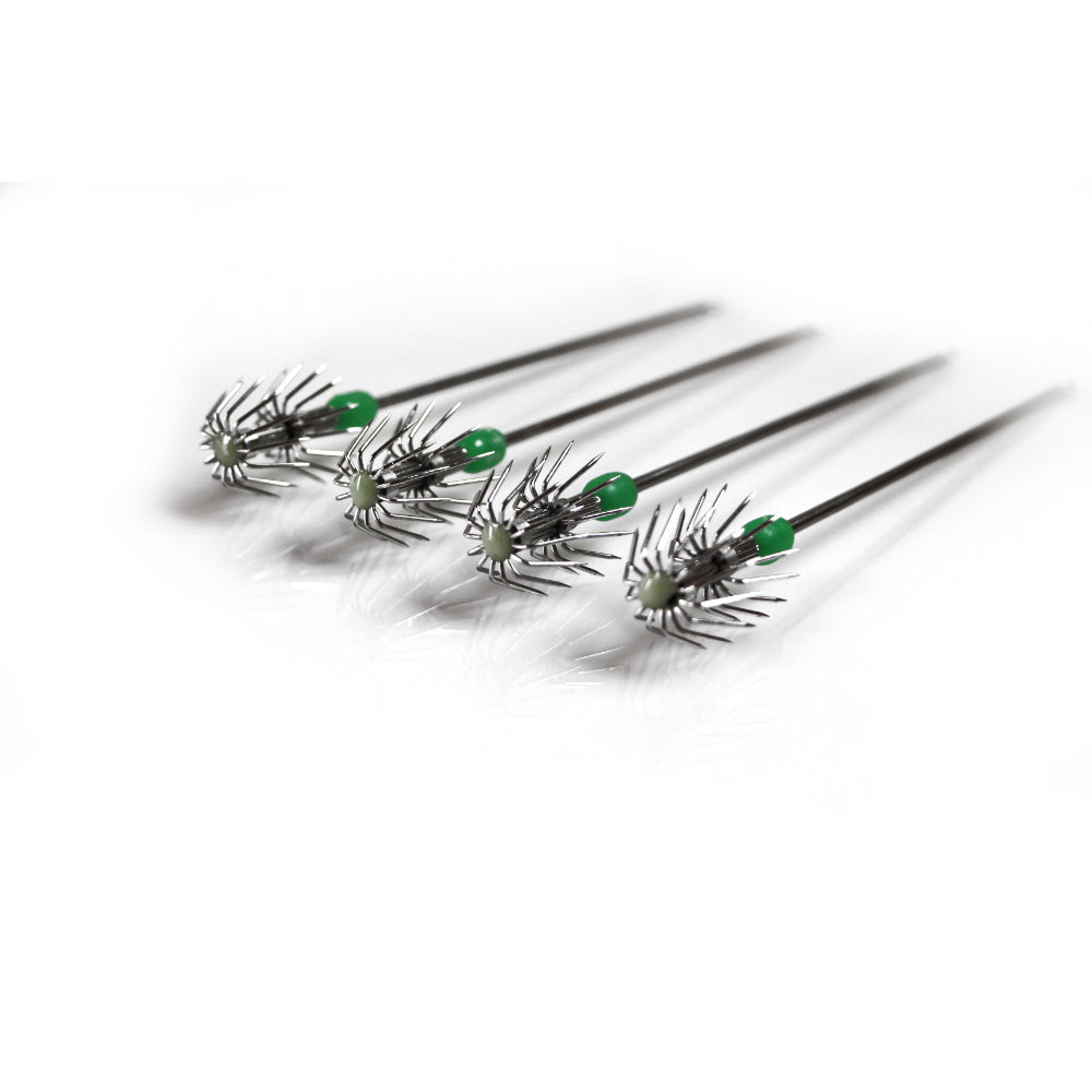 12 X 150mm Metal Squid Spike Jigs Stainless Steel Extra Large Dual Hook 25mm