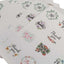 120 Pieces X Thank You Stickers Packaging Round Envelope Gift Labels