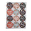 120 Pieces X Thank You Stickers Packaging Round Envelope Gift Labels