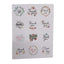 120 Pieces X Thank You Stickers Packaging Round Envelope Gift Labels