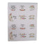 120 Pieces X Thank You Stickers Packaging Round Envelope Gift Labels