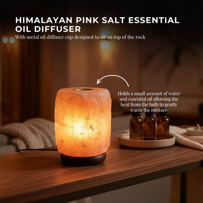 12V 12W 1-2kg Himalayan Pink Salt Diffuser Essential Oil Lamp Aromatherapy On/Off