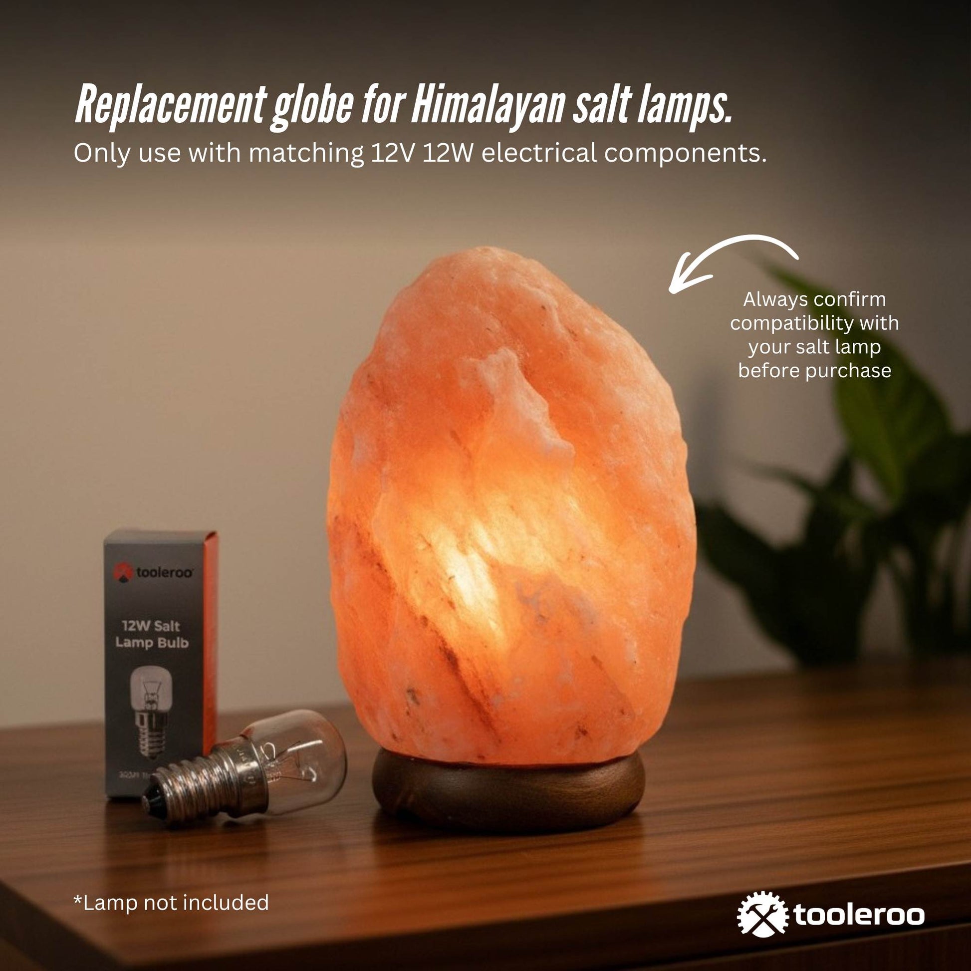 12V 12W E14 Light Bulb Replacement Globe -Himalayan Salt Lamp Switch Accessories