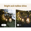 19m Festoon Lights Christmas Fairy String Lights Outdoor Party Garden Decor