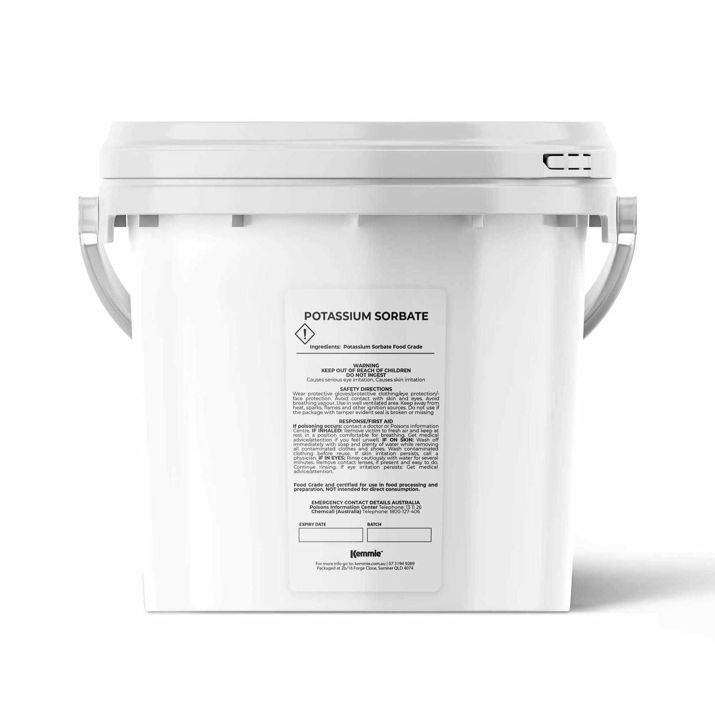 Kemmie Potassium Sorbate Granules E202 Preservative Cosmetic Brewing Tubs