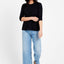 2 x Bonds Womens Long Sleeve Crew Tee Cotton T-Shirt Black