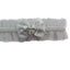 2 x Bridal Garter Wedding Lace Satin Crystal Heart Leg Band Diamante