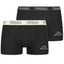 2 x Kappa Trunks Mens Black Boxers Underwear Trunk Boxer Shorts S M L Xl Xxl