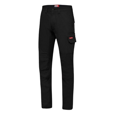 2 x Mens Hard Yakka 3056 Stretch Canvas Cargo Pants Black