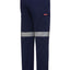 2 x Mens Hard Yakka Basic Drill Cargo Pant Cotton Navy Pants With Tape