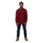 2 x Mens Hard Yakka Foundation New Check Flannel Shirt Red Y07295